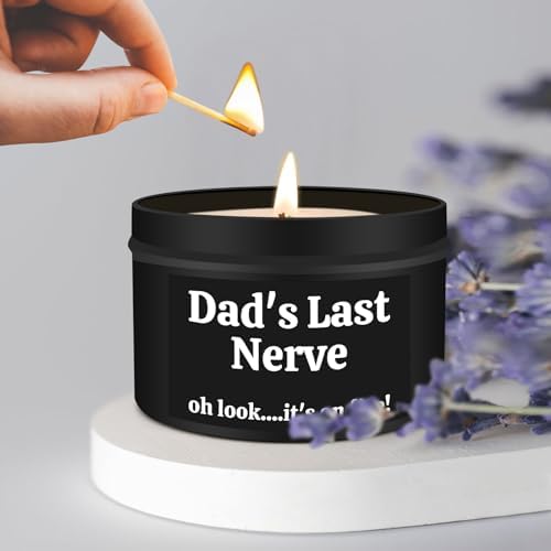 Funny Father’s Day Gifts from Wife Daughter Son Kids, Gifts for Dad, Dad Birthday Gift, Father’s Day Gifts for Dad Step Dad Bonus Dad New Dad Husband Grandpa, Unique Gag Gifts for Men Candle