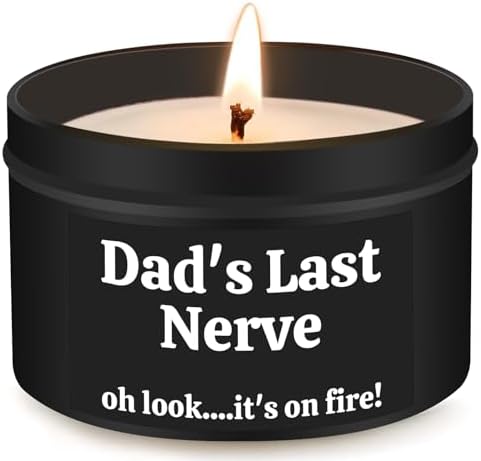 Funny Father’s Day Gifts from Wife Daughter Son Kids, Gifts for Dad, Dad Birthday Gift, Father’s Day Gifts for Dad Step Dad Bonus Dad New Dad Husband Grandpa, Unique Gag Gifts for Men Candle
