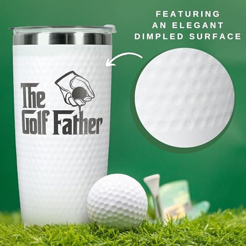 Golf Gifts for Dad – Fathers Day Golf Gifts – Dad Golf Gifts – Golf Gifts for Men, Dad, Husband – Funny Golf Gifts – Golf Gifts for Men Golfers – Golf Fathers Day Gift – 20 Oz Golf Cup Tumbler