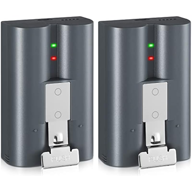 2 Packs 6040mAh Rechargeable Battery Compatible with Ring-Video Doorbell 2/3/4, Video Doorbell 3 Plus, Stick Up Cam Battery (2nd & 3rd Gen) and Spotlight Cam Battery