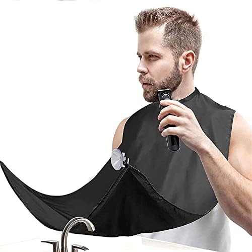 Beard Bib Beard Apron Gifts for Men Dad Fathers Day Anniversary Valentines Day Stocking Stuffers Christmas Gifts for Him Boyfriend Husband From Wife Daughter Son Beard Trimming Catcher Bib