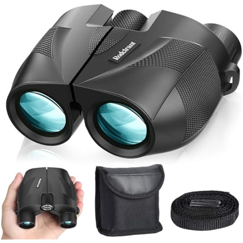 20×25 Compact Binoculars for Adults High Powered and Kids,Waterproof Binoculars for Hunters with Low Light Vision,Easy Focus Bird Watching for Adults Outdoor Hunting Travel