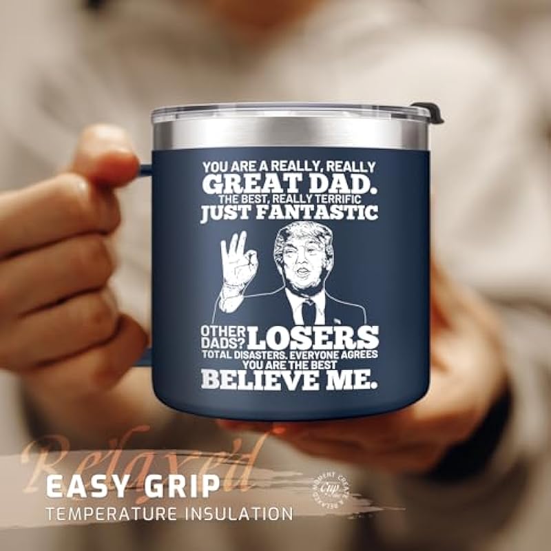 kouchu Dad Father’s Day Gifts from Son Daughter, Men Gift For Cool Step Dad Bonus Dad New Dad Godfather Birthday Christmas Gifts from Wife or Children Gifts Cyan Mug Cup