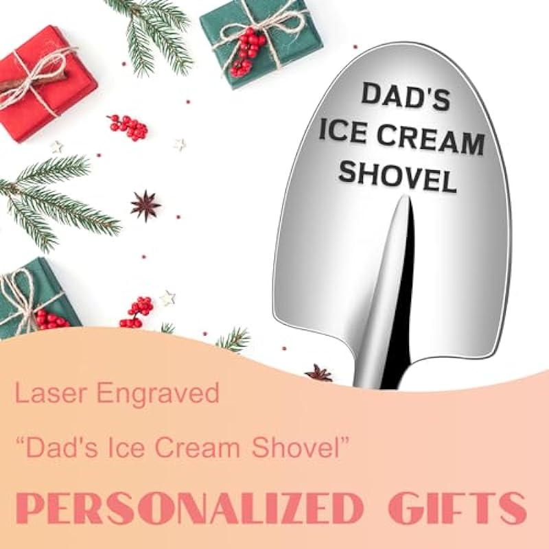 Gifts for Dad from Daughter, Son, Kids – Fathers Day Birthday Gifts for Men – Dad Birthday Gifts Dad’s Ice Cream Shovel