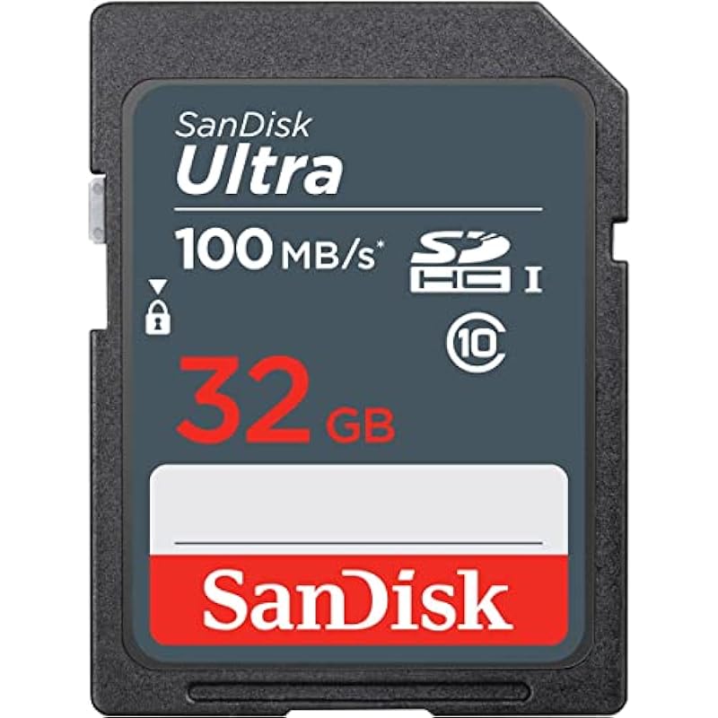 32GB Ultra 100MBs Sandisk SDHC Memory Card