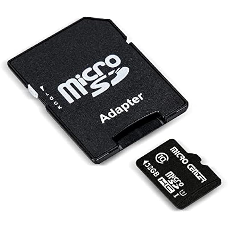 INLAND Micro Center 32GB Class 10 MicroSDHC Flash Memory Card with Adapter for Mobile Device Storage Phone, Tablet, Drone & Full HD Video Recording – 80MB/s UHS-I, C10, U1 (2 Pack)