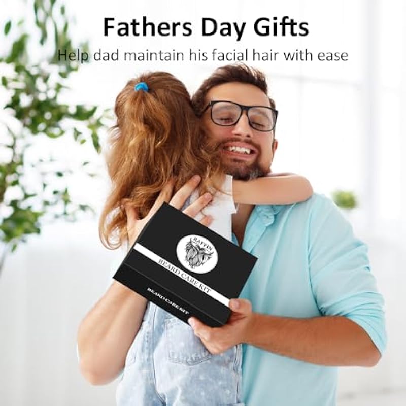 RAFFIN Father’s Day Gifts from Daughter, Beard Kit for Men’s Gifts, Unique Gifts for Men/Dad/Husband/Daddy/Father/Grandfather/Stepdad/Son, Anniversary Birthday Father’s Day Gifts from Wife