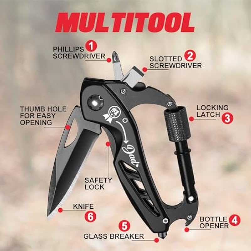 Father’s Day Gifts, Multitool for Dad, Gifts for Dad from Daughter Son Kids, Dad Gifts for Fathers Day, Dad Birthday Gift, Gifts Idea for Dad, Best Dad Gifts, Gifts for Husband, Dad Christmas Gifts