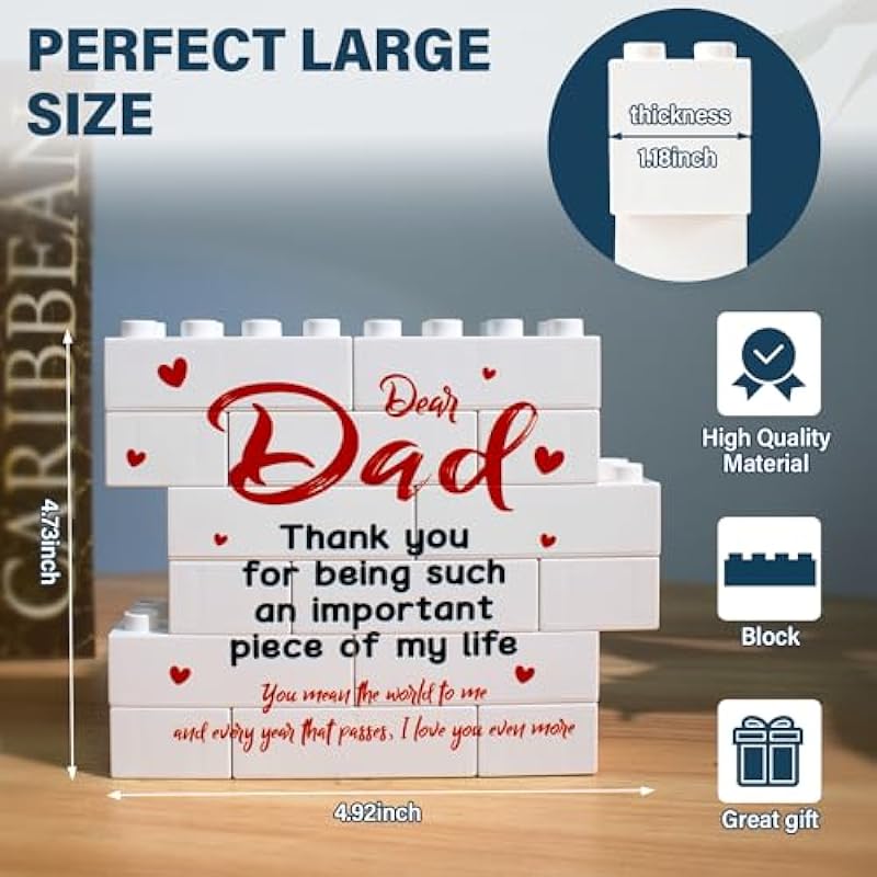 Unique Fathers Day Dad Gifts from Kids, Creative Dad Gifts from Daughter Son, Cool Gifts for Dad, Best Dad Ever Gifts, Birthday Gifts for Father Dad New Dad Daddy -Dad Decorative Signs & Plaques