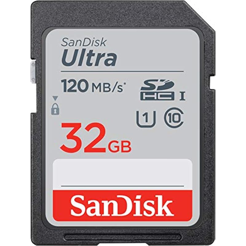 SanDisk 32GB Ultra SDHC UHS-I Memory Card – 120MB/s, C10, U1, Full HD, SD Card – SDSDUN4-032G-GN6IN [Older Version]