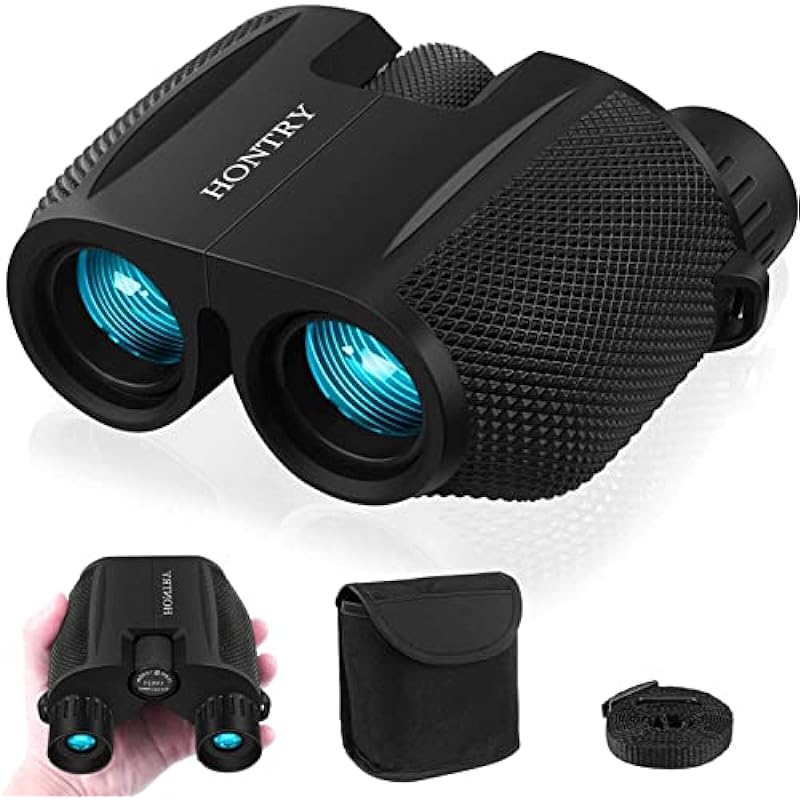 Binoculars for Adults and Kids, 10×25 Compact Binoculars for Bird Watching, Theater and Concerts, Hunting and Sport Games