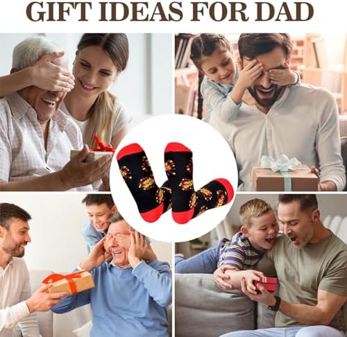 Fathers Day Dad Gifts from Daughter Son Kids Wife,Birthday Gifts for Dad Husband,Funny Socks Gifts,Novelty Dad Gifts