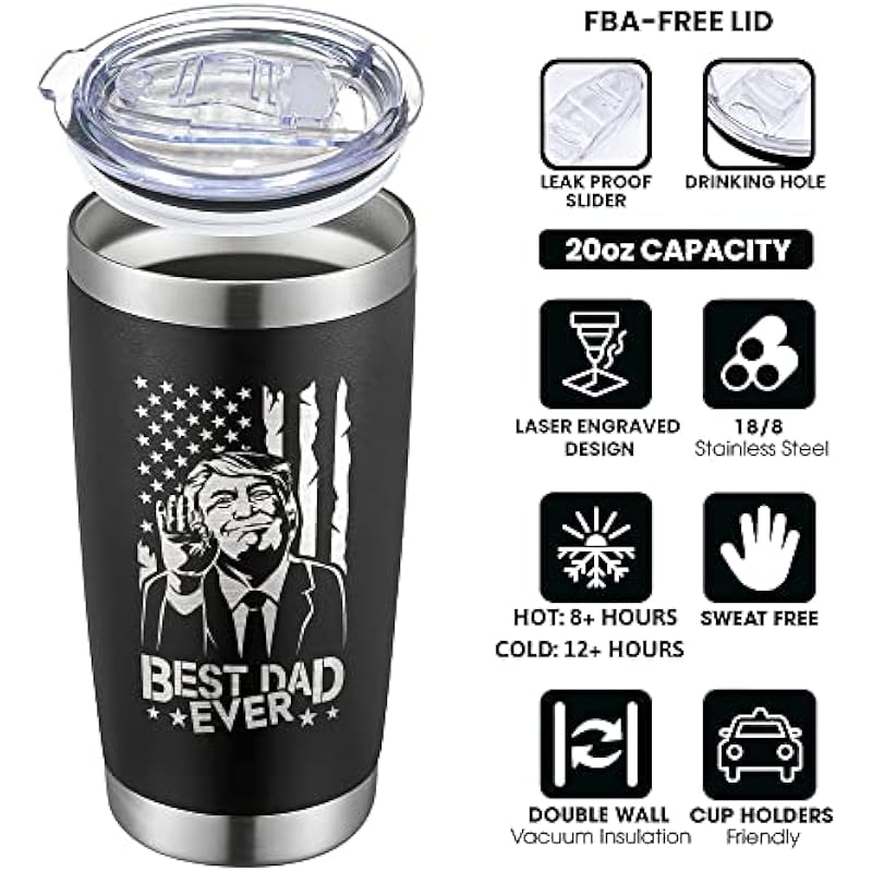 Gifts for Dad from Daughter, Son – Dad Gifts – Birthday Gifts for Dad, Dad Birthday Gift – Fathers Day Gift for Dad, Father’s Day Gifts from Daughter Son Wife – Dad Christmas Gifts – 20 Oz Tumbler