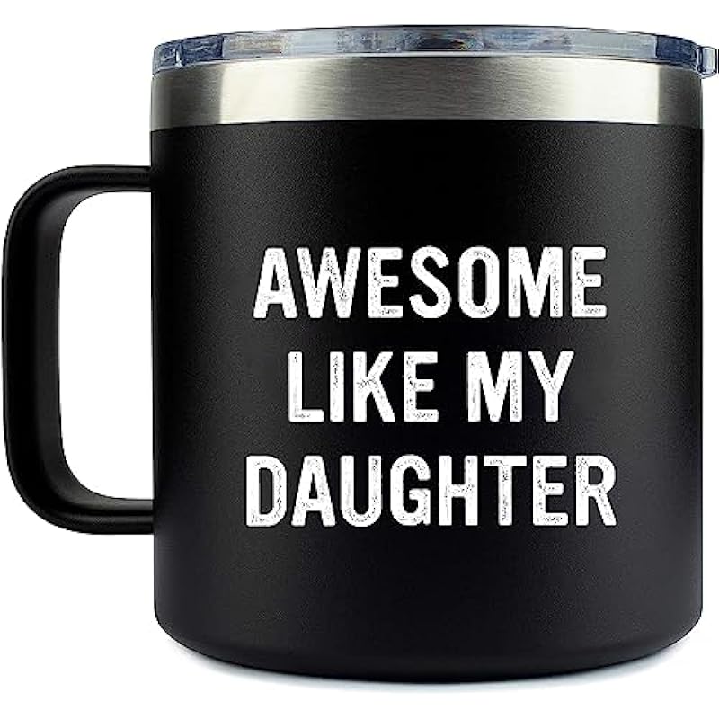 Funny Mug for Dads Fathers Day Gift from Daughter Wife (Awesome Like My Daughter) Dad Gifts, Best Dad Birthday Gift – Cool Gifts for Dad From Daughter Christmas Gifts for Dad