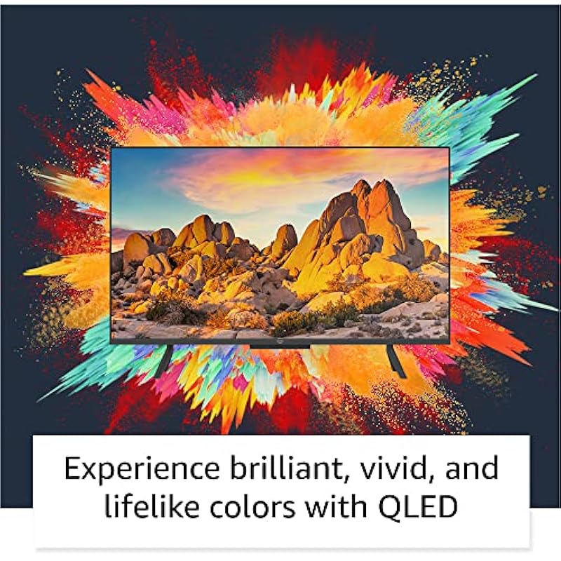 Amazon Fire TV 50″ Omni QLED Series 4K UHD smart TV, Dolby Vision IQ, Fire TV Ambient Experience, local dimming, hands-free with Alexa